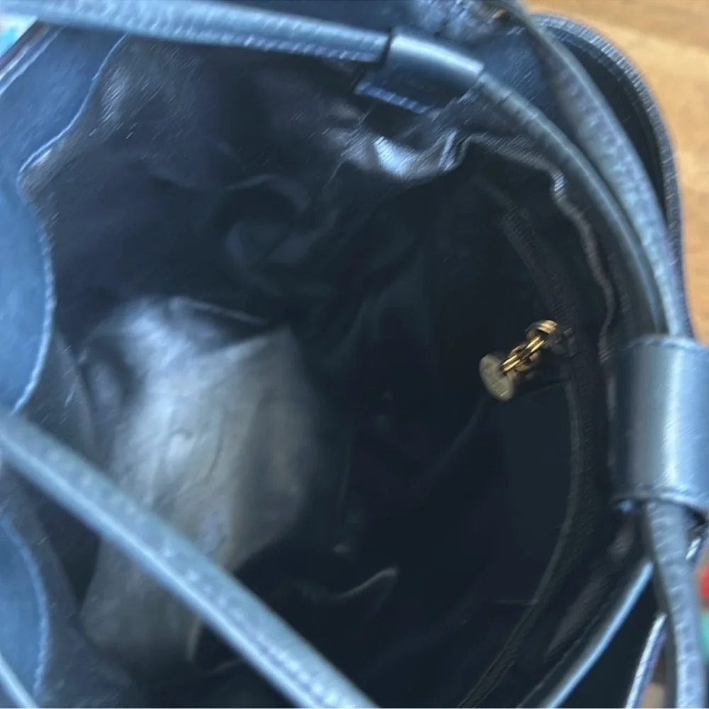 Salvatore Ferragamo Bucket Sling Bag Navy Blue